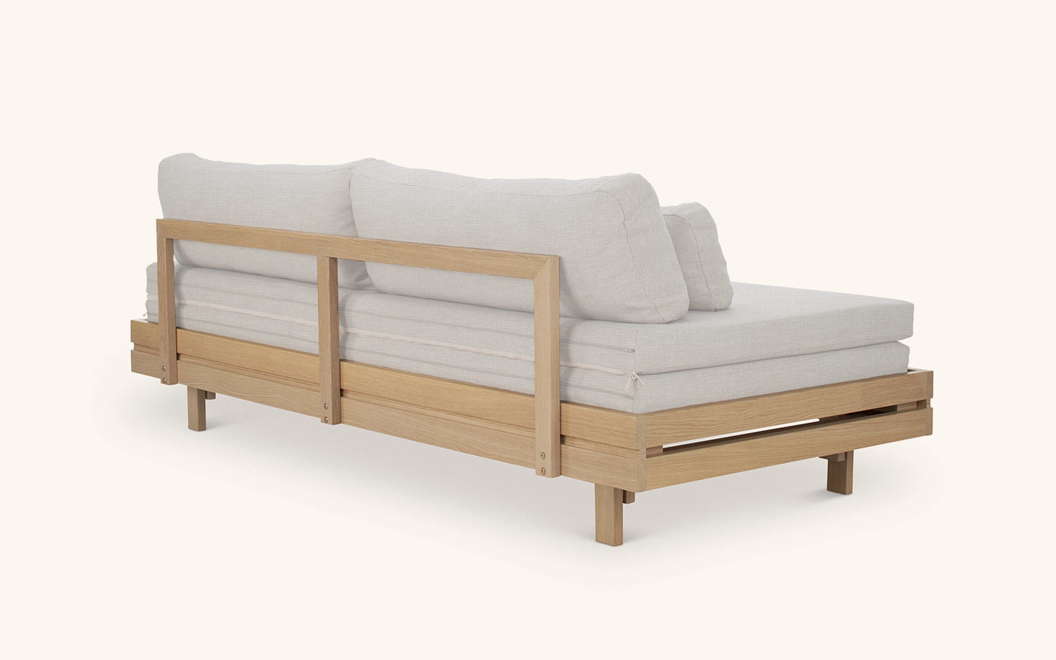 Day&Night sofa bed, oak-natural white, washable
