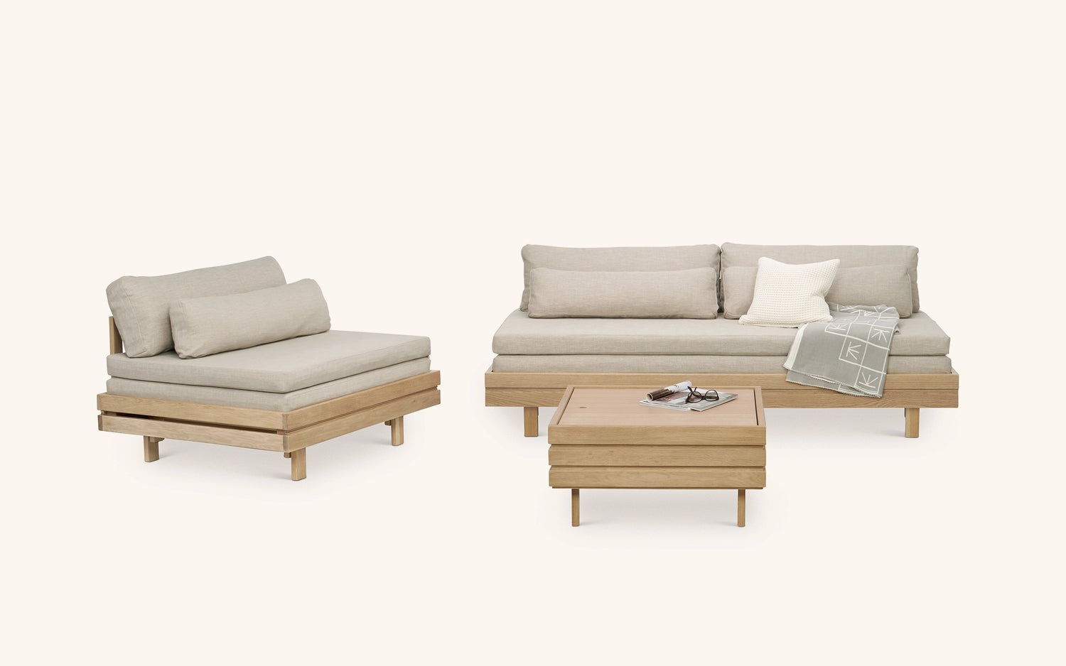 Day&Night -vuodesohva, tammi-beige