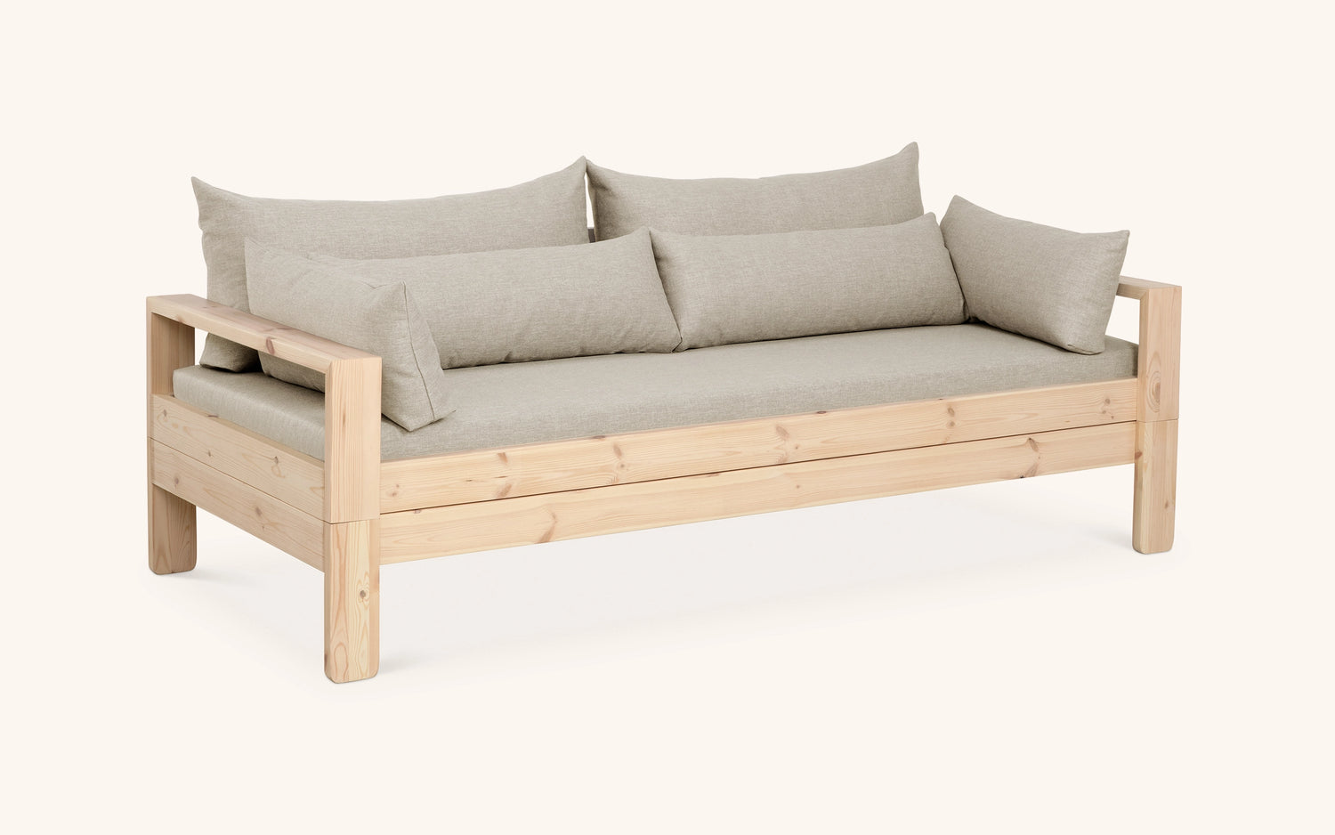 Kaiku -vuodesohva, mänty-beige