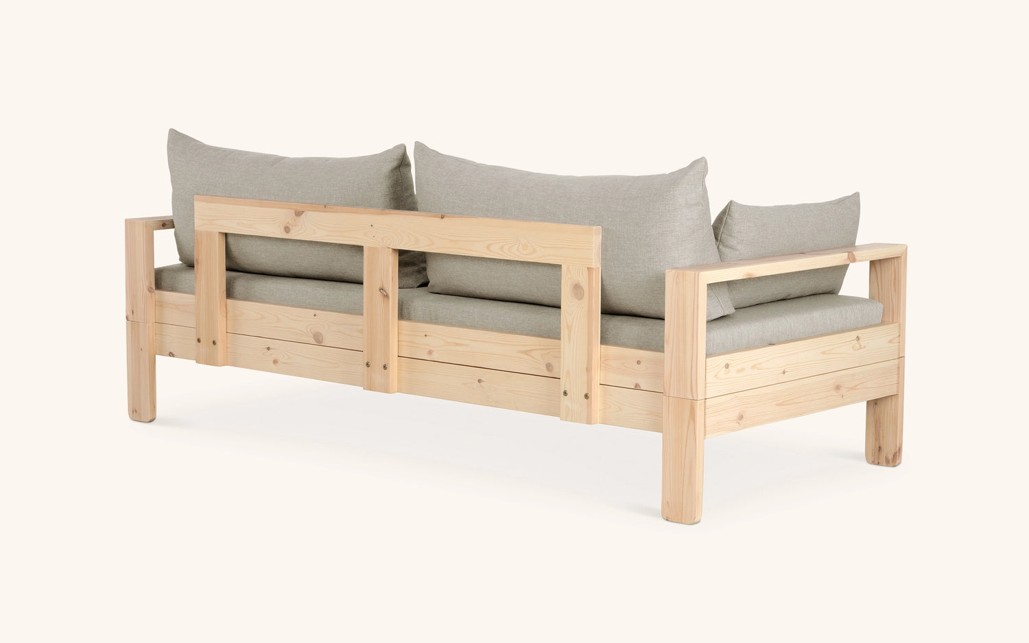 Kaiku -vuodesohva, mänty-beige