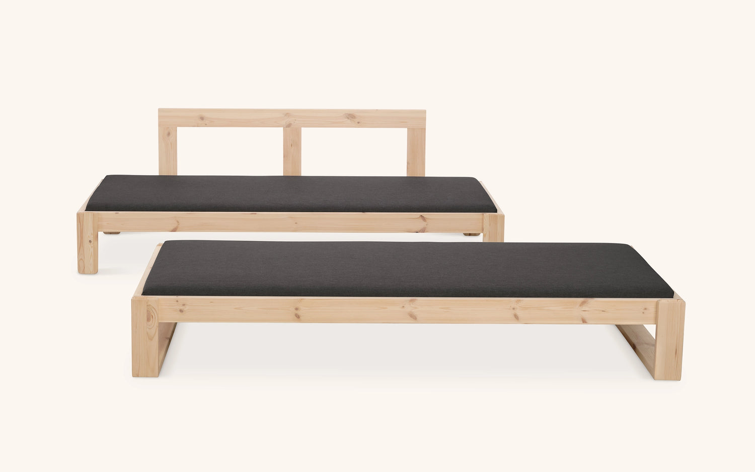 Kaiku sofa bed, pine-grey