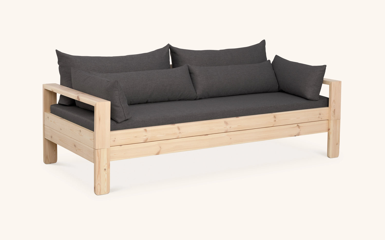 Kaiku sofa bed, pine-grey