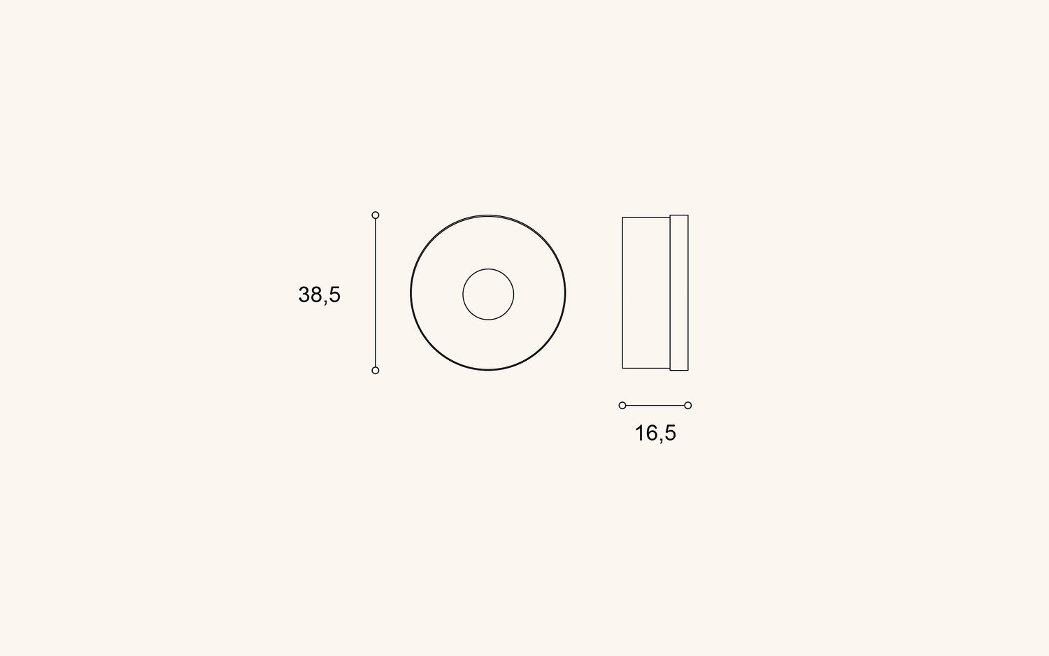 Aski L -seinähylly, musta puu, ovella