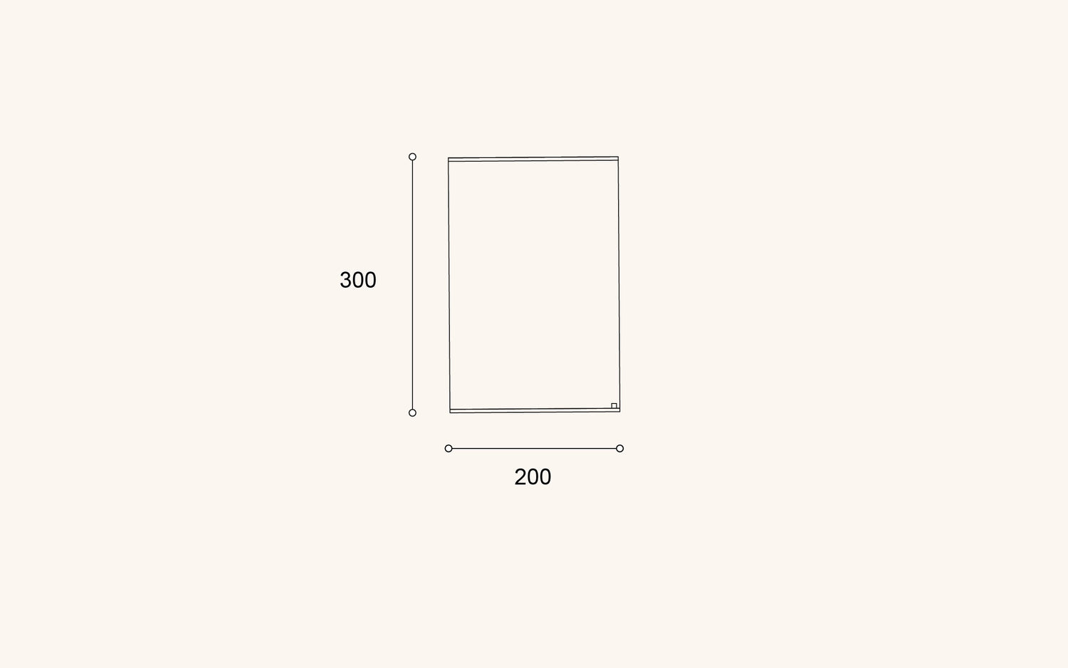 Kokoa -matto, 200x300, valko-beige