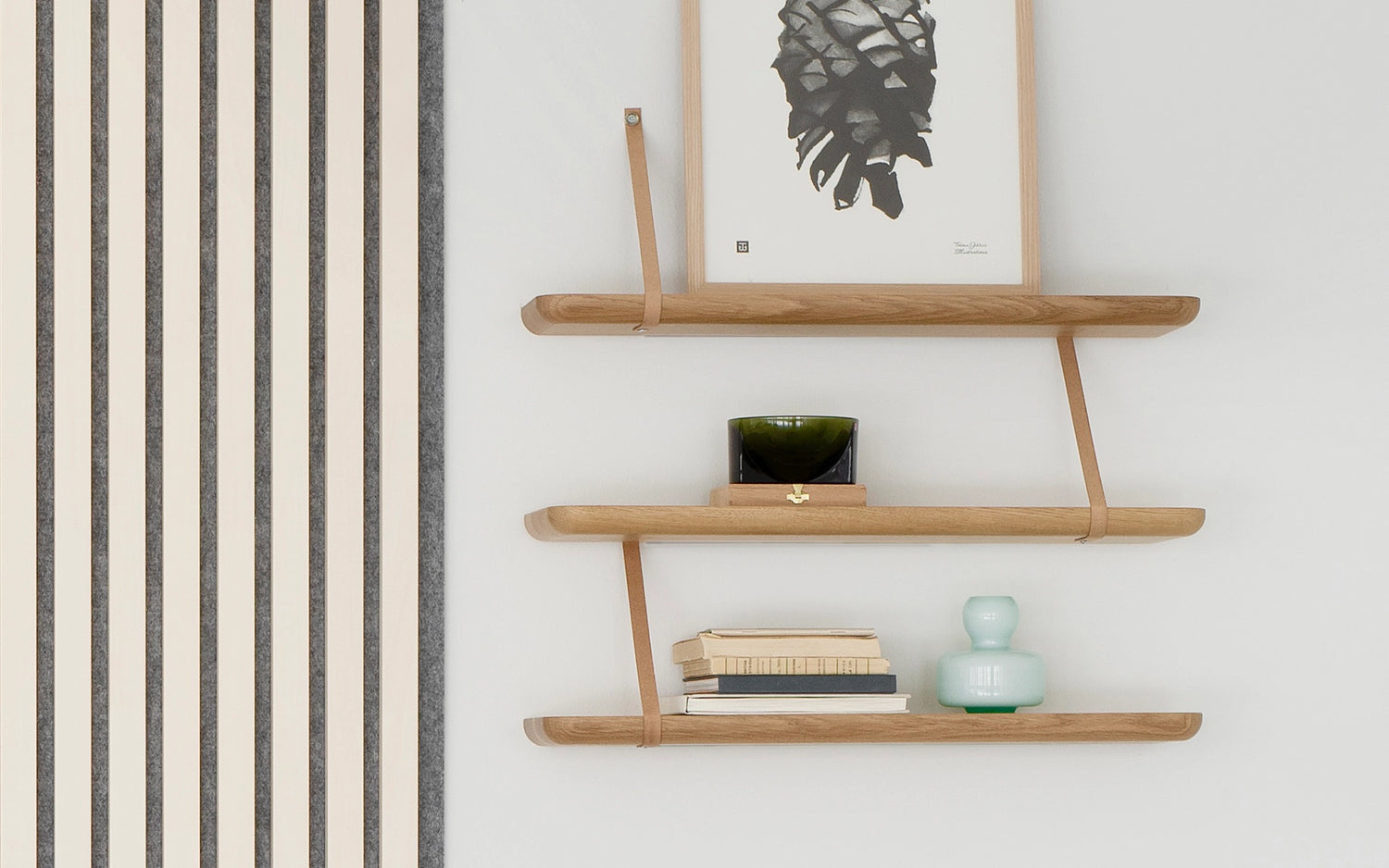 Renki L -hyllysetti 3kpl, tammi