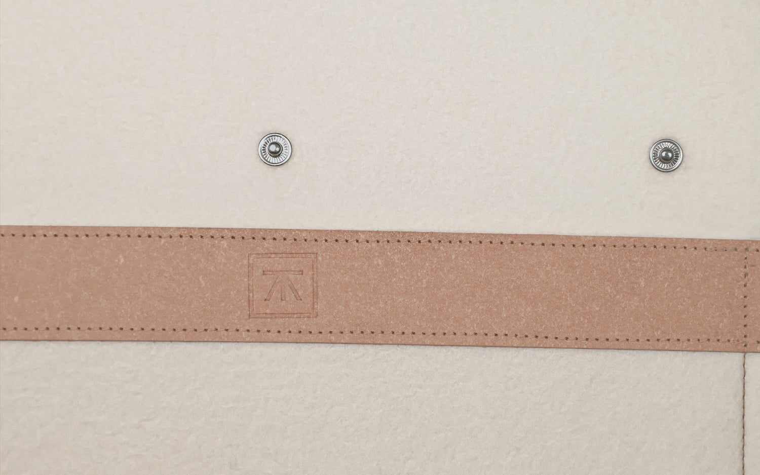 Sivu -säilytystasku, luonnonvalkoinen