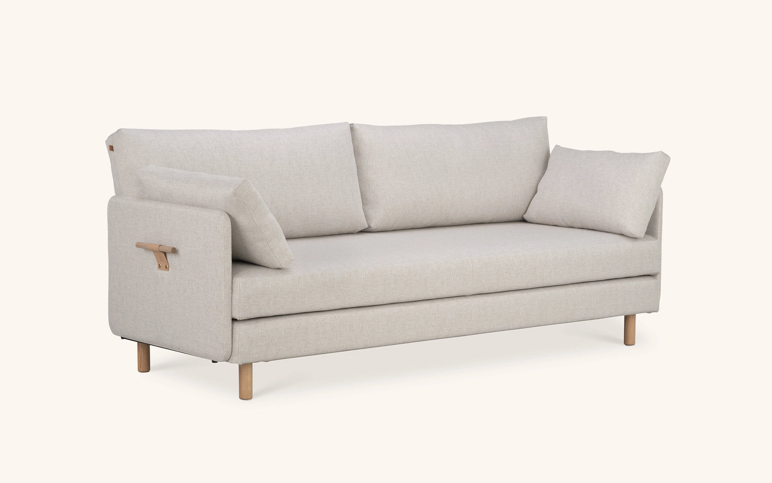 ON2 Fabric -vuodesohva, luonnonvaalea, vesipestävä