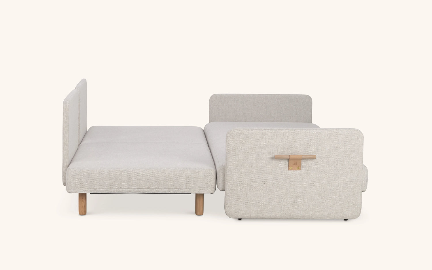 ON2 Fabric -vuodesohva, luonnonvaalea, vesipestävä