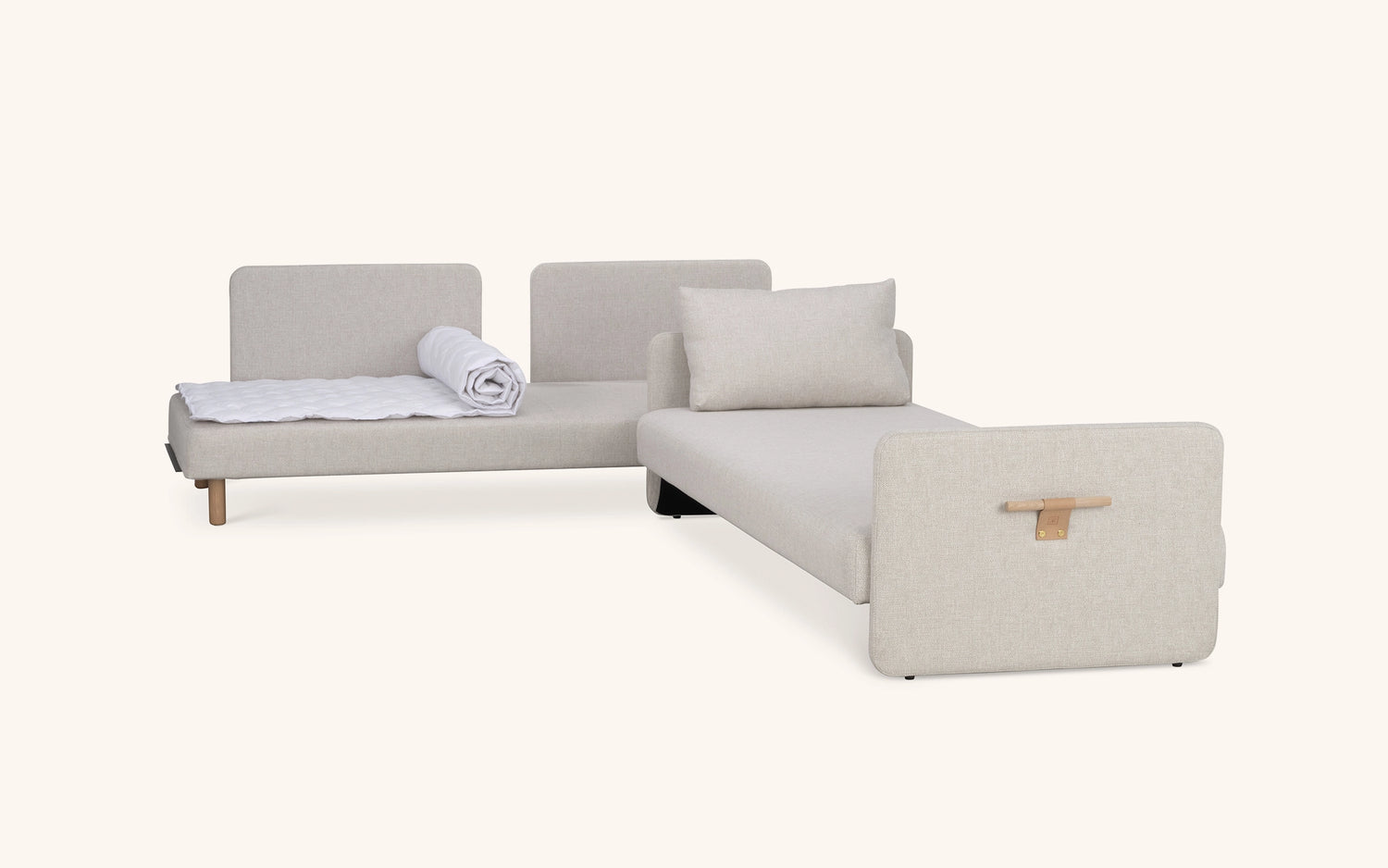 ON2 Fabric -vuodesohva, luonnonvaalea, vesipestävä