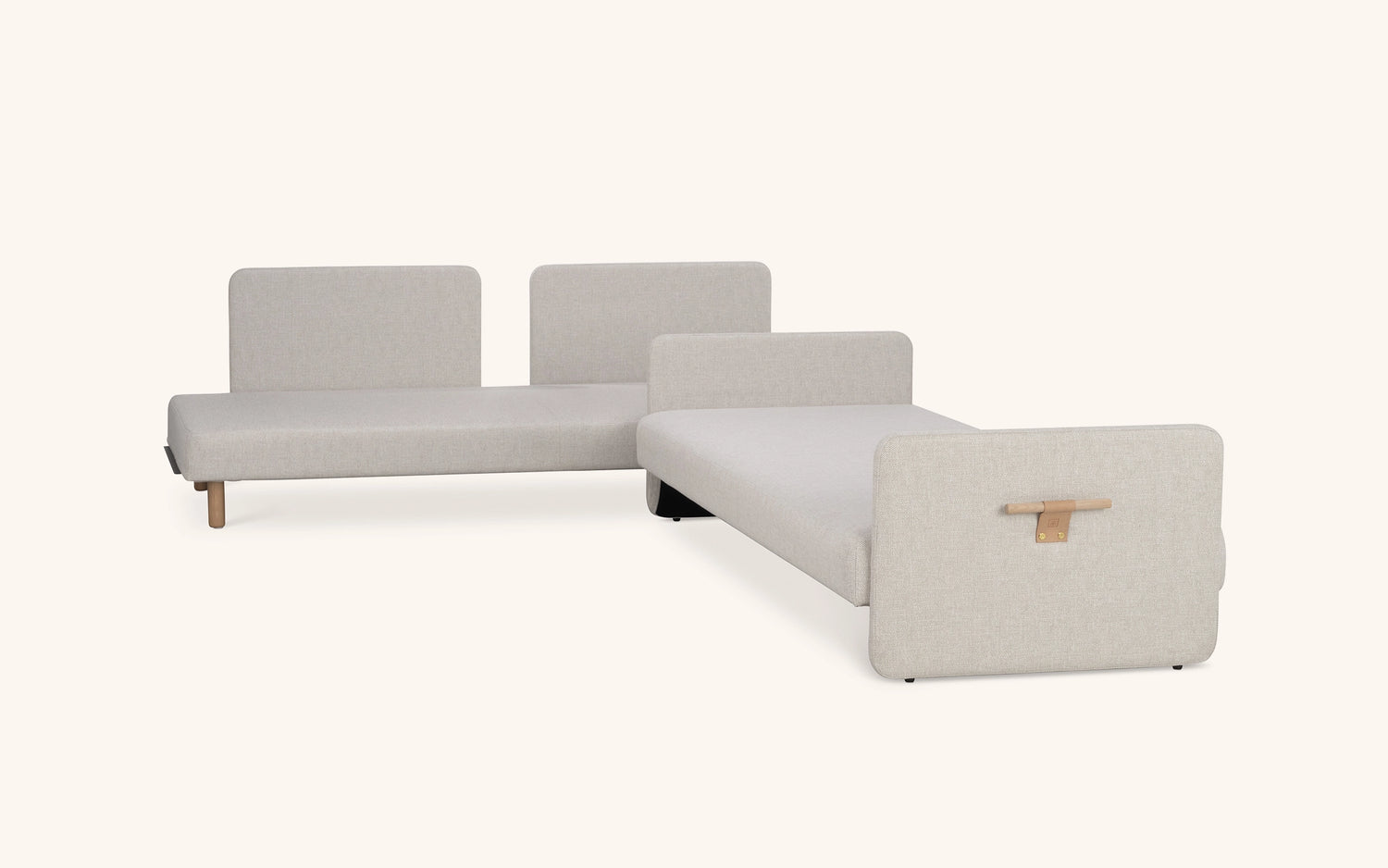 ON2 Fabric -vuodesohva, luonnonvaalea, vesipestävä