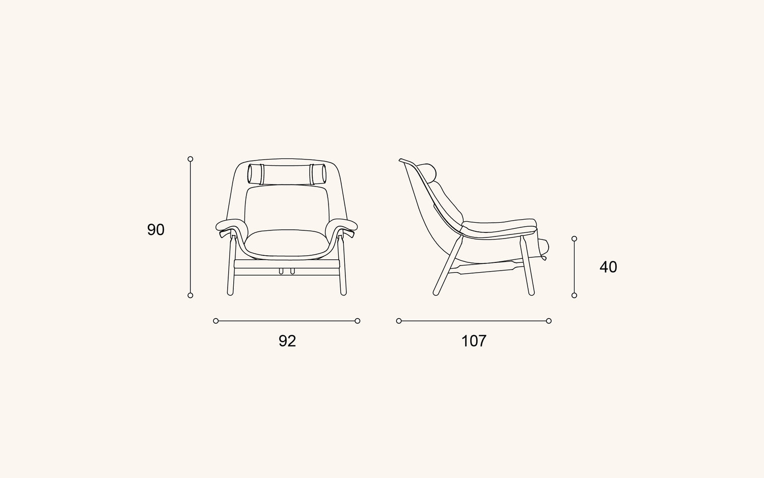 Filtti L lounge chair
