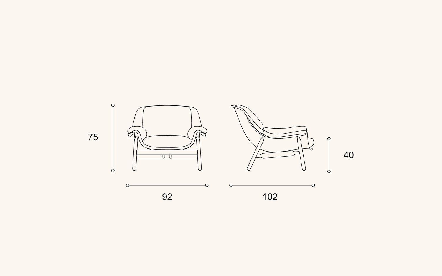 Filtti M lounge chair