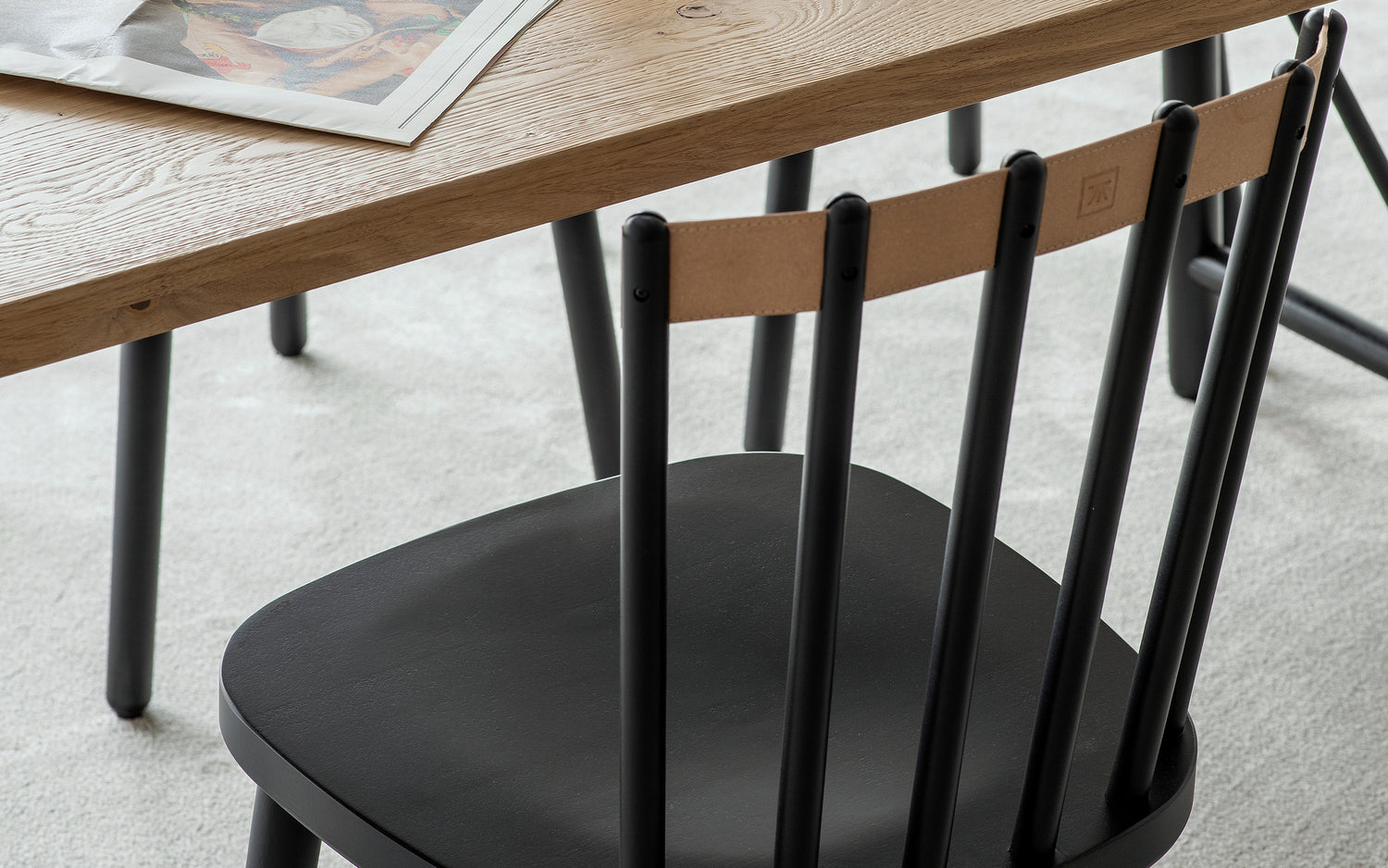 musta puinen pinna tuoli tapio anttila