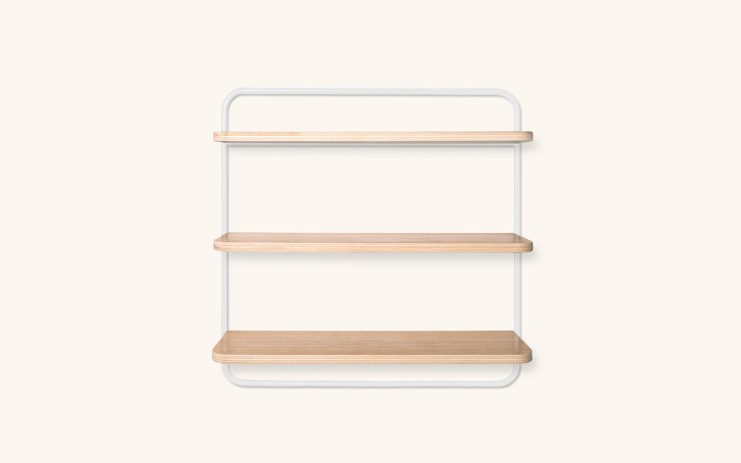 Sopiva wall shelf, oak- white