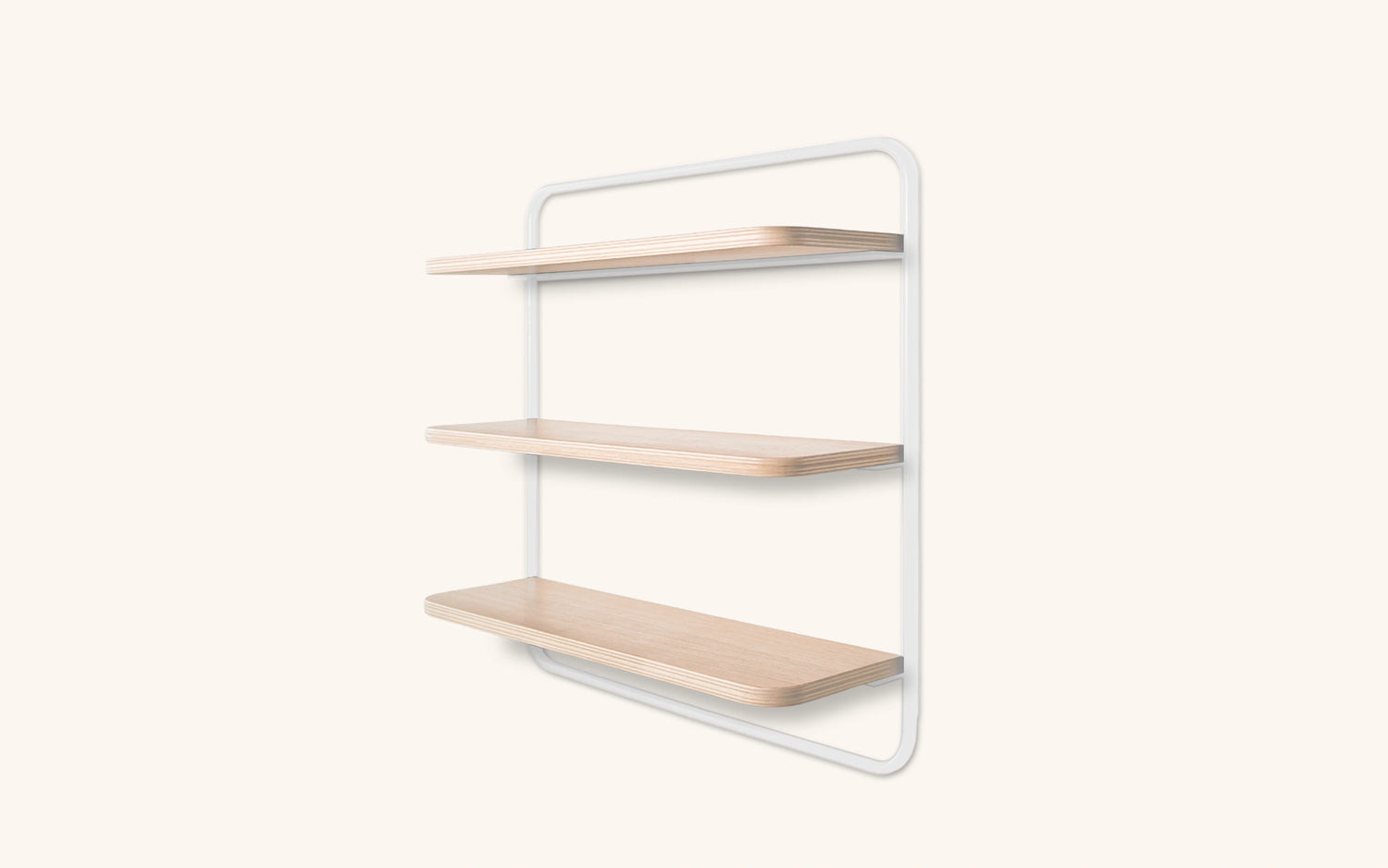Sopiva wall shelf, oak- white