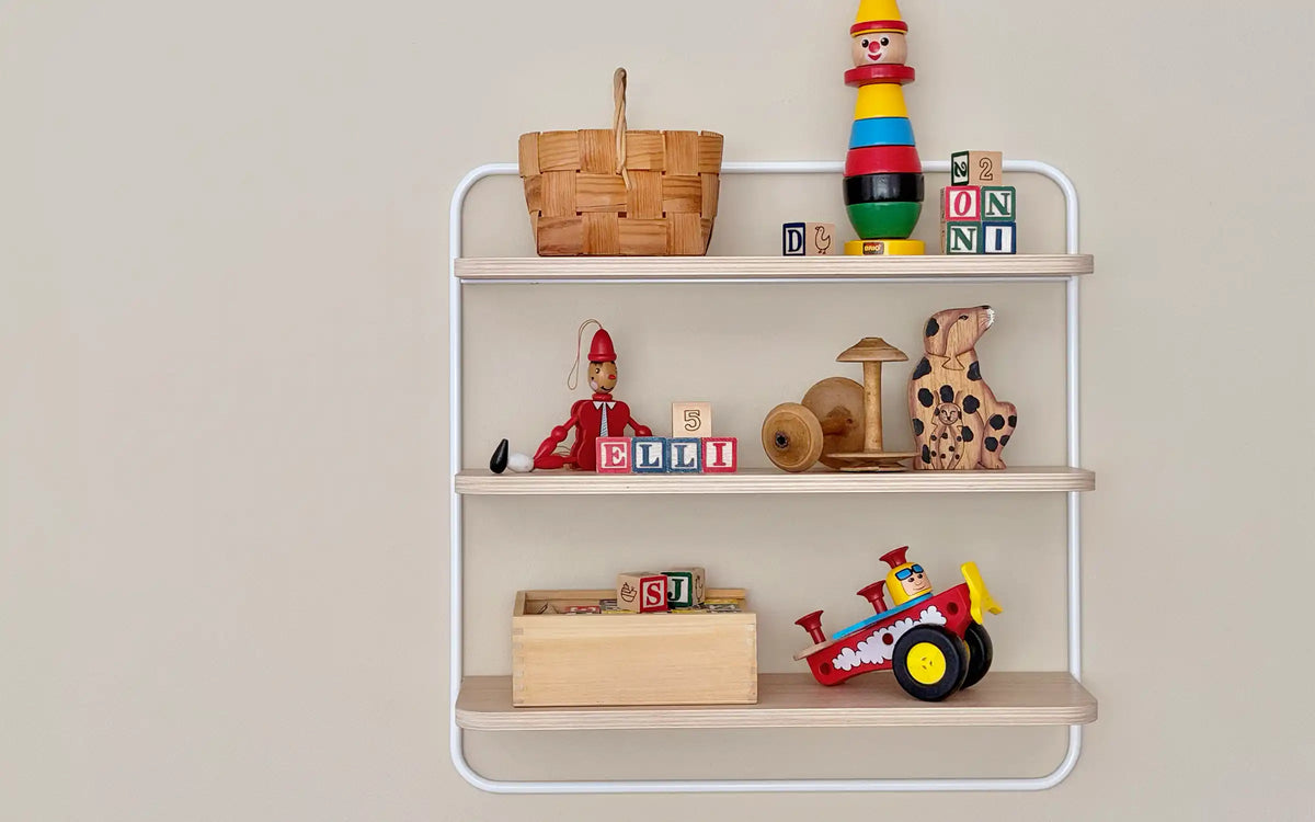 Sopiva wall shelf, oak/white